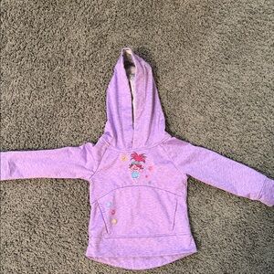 Dreamworks TROLLS Lavender Kids Hoodie with Character Design